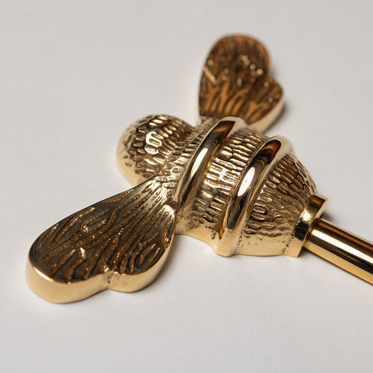 Solid Brass bee Coat Hook - Brass Finish