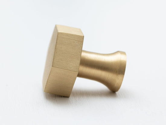 Buy Solid Satin Brass Knurled Pull Handles & Knobs