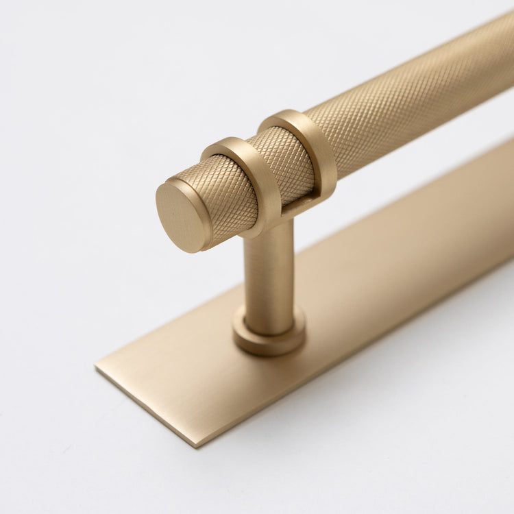 Solid Brass Knurled Kitchen Pull Handles & Knobs