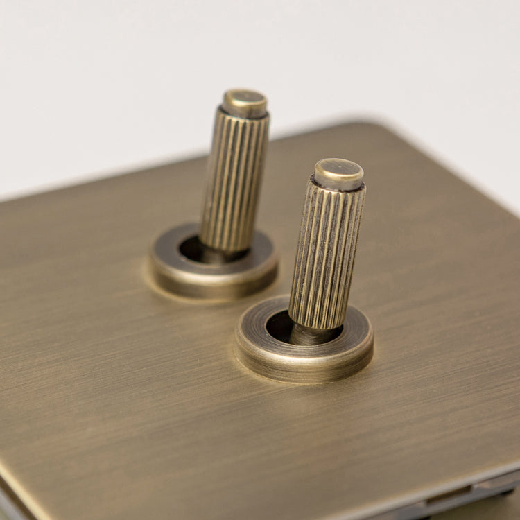 Antique Brass Switches and Sockets - B Series