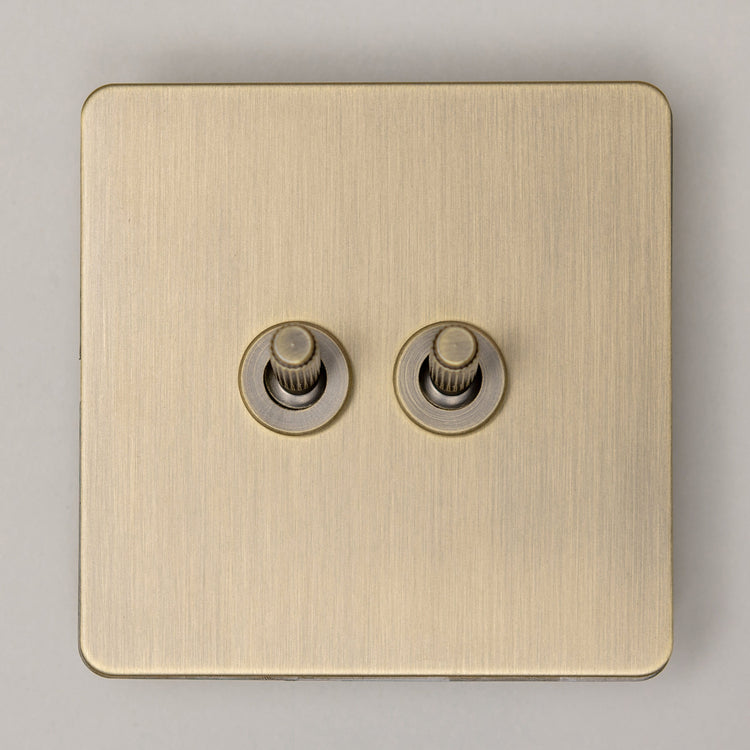 Antique Brass Switches and Sockets - B Series