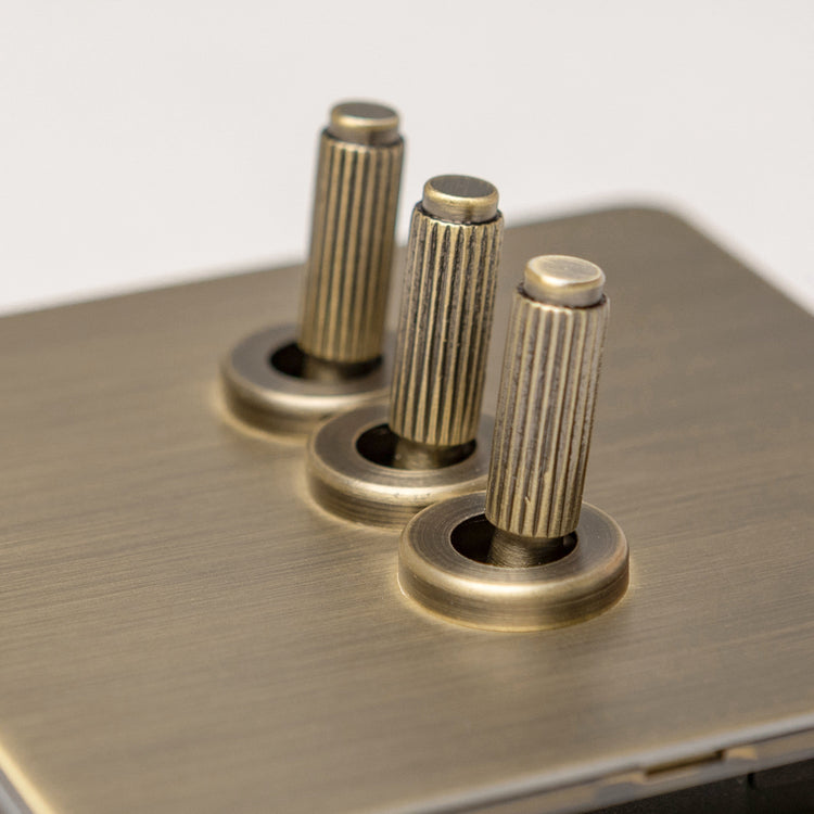 Antique Brass Switches and Sockets - B Series