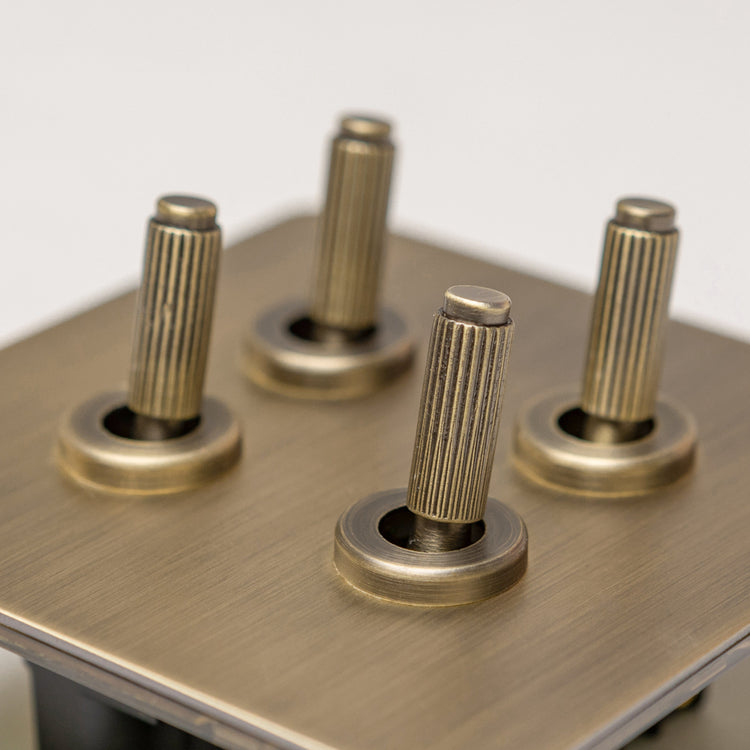 Antique Brass Switches and Sockets - B Series