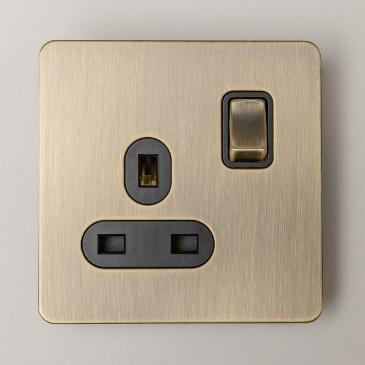 Antique Brass Switches and Sockets - B Series