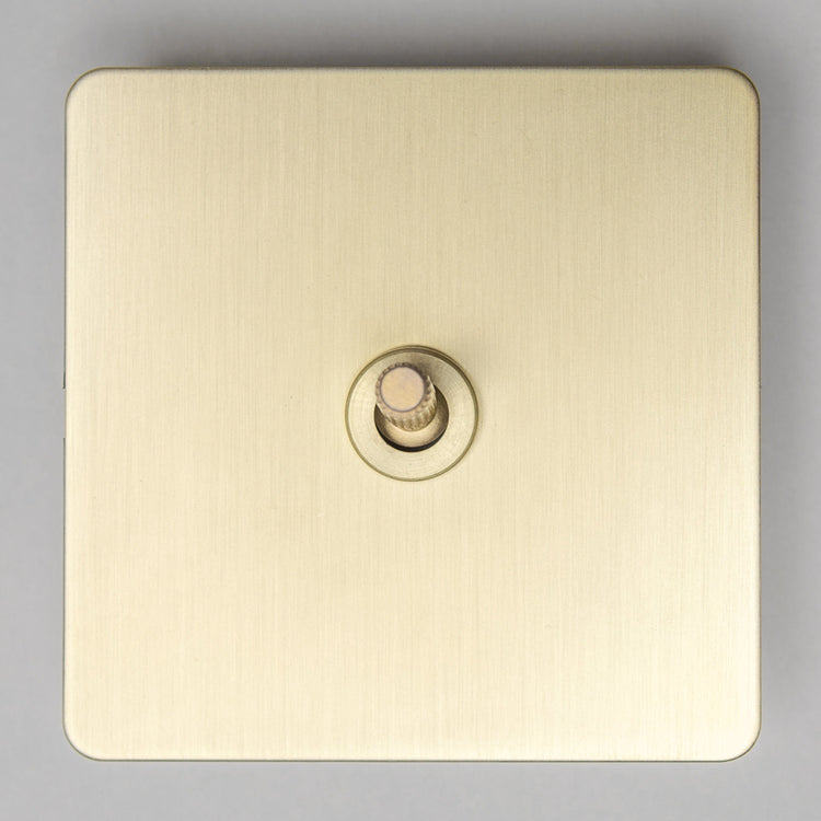 Satin Brass Switches and Sockets - B Series