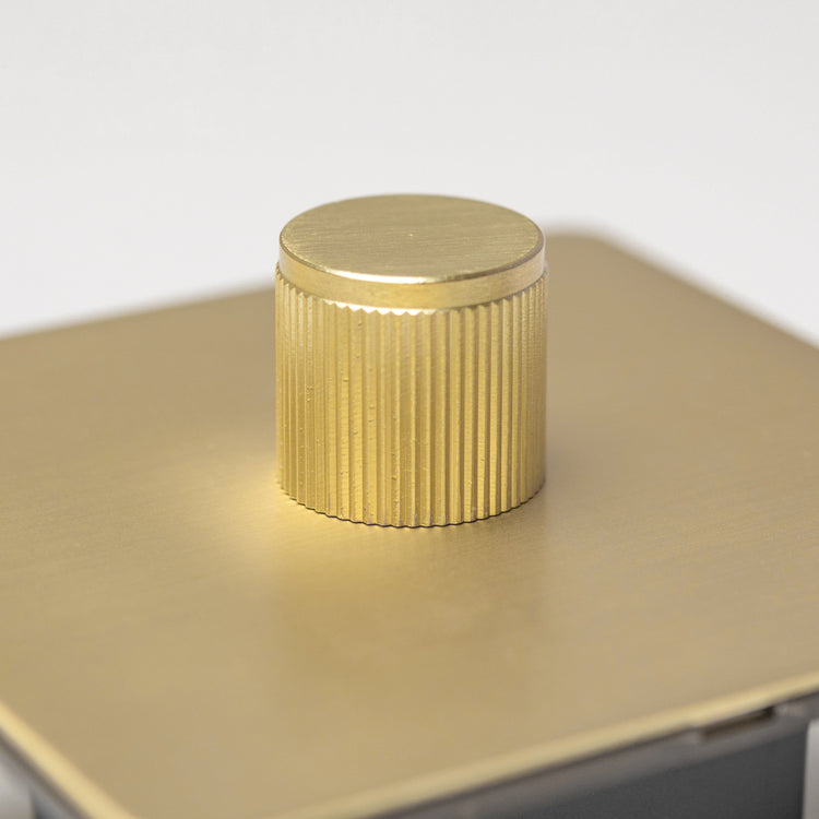 Satin Brass Switches and Sockets - B Series