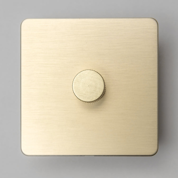 Satin Brass Switches and Sockets - B Series