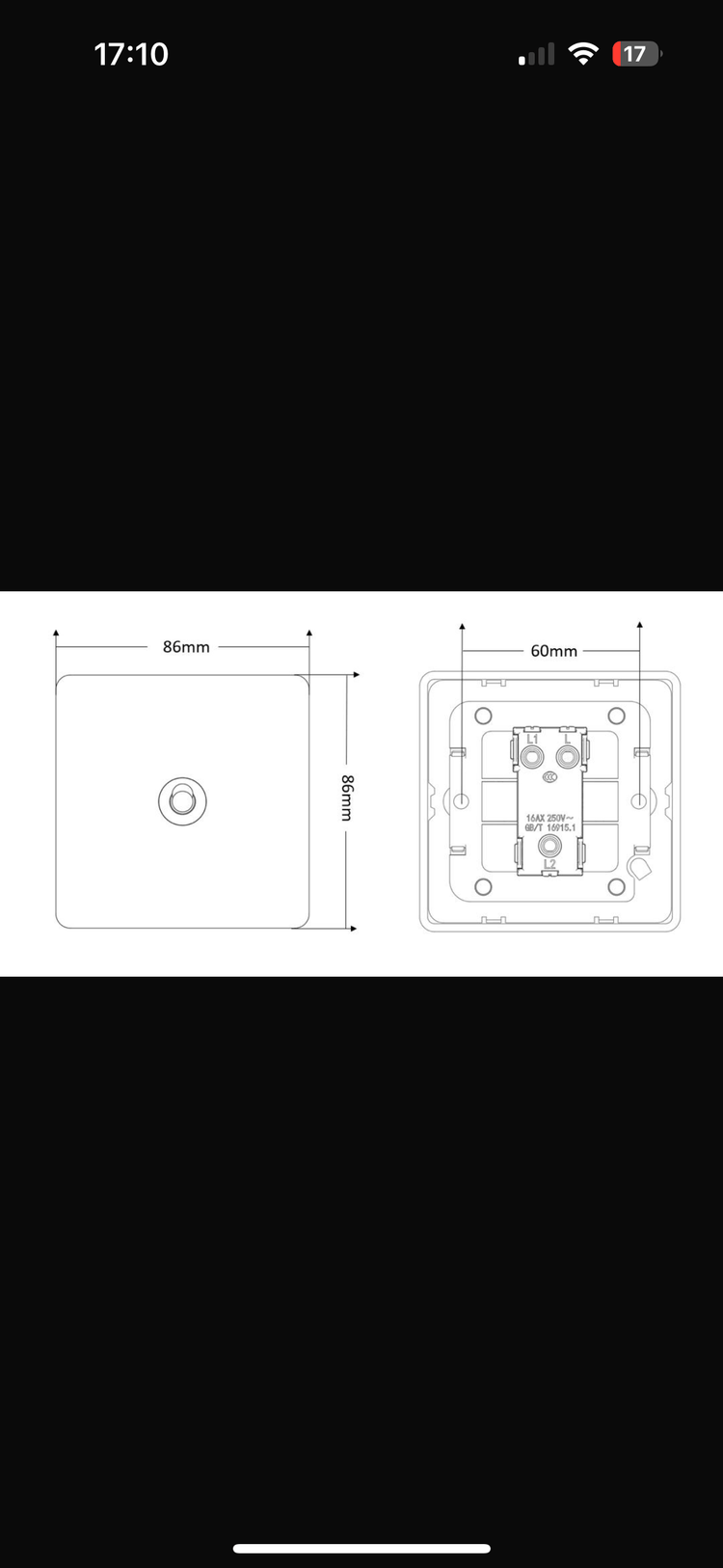 Black Walnut Switches and Sockets - W Series