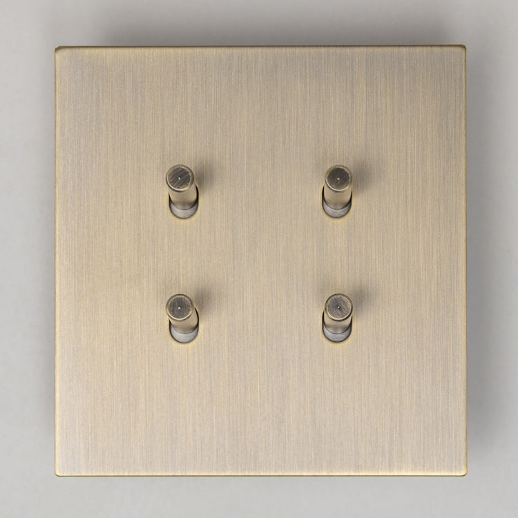 Antique Brass Switches and Sockets - J Series