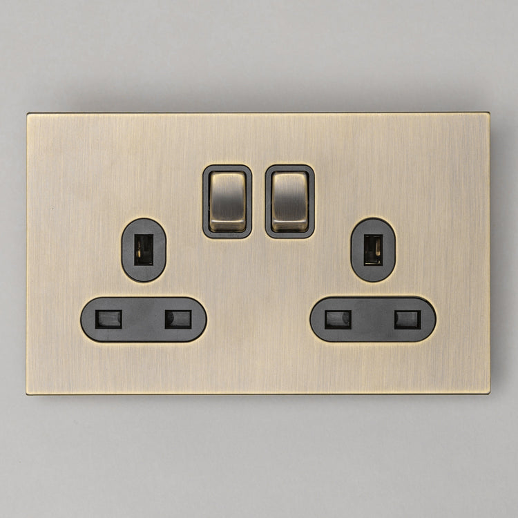 Antique Brass Switches and Sockets - J Series