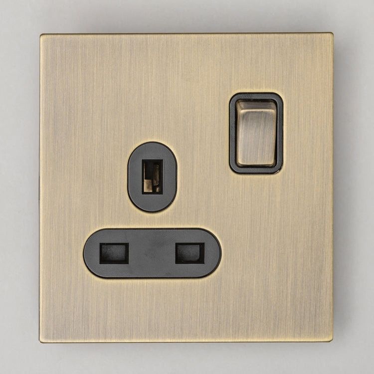 Antique Brass Switches and Sockets - J Series