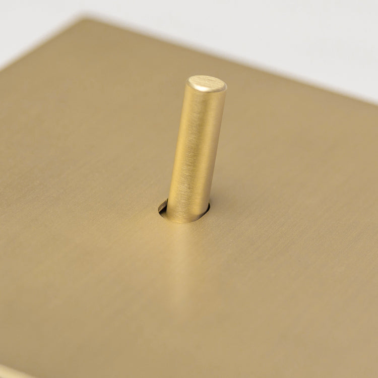 Satin Brass Switches and Sockets - J Series