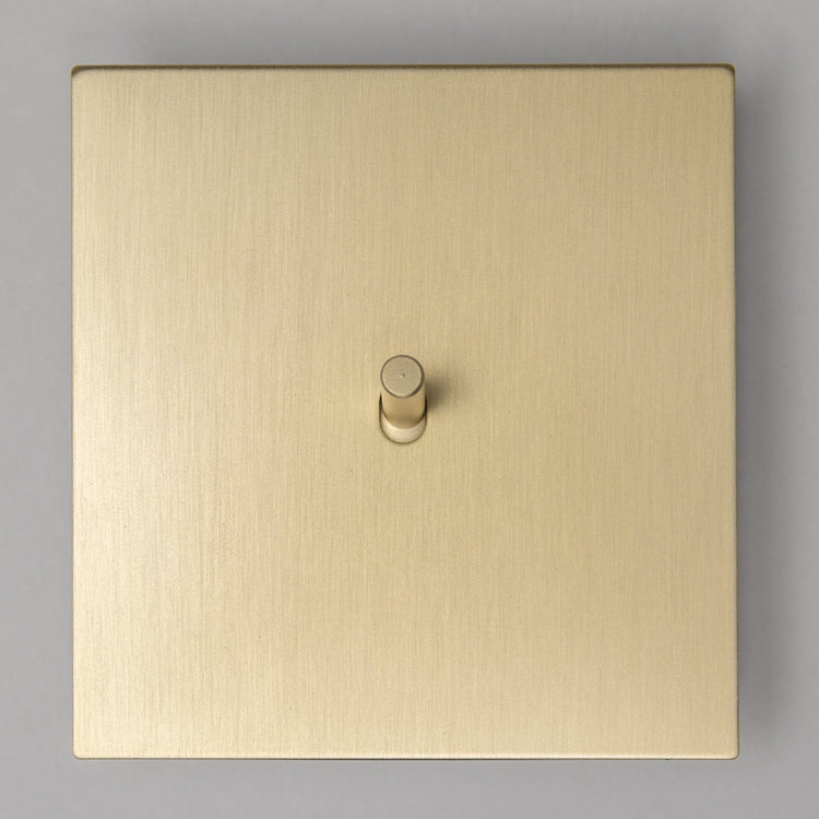 Satin Brass Switches and Sockets - J Series