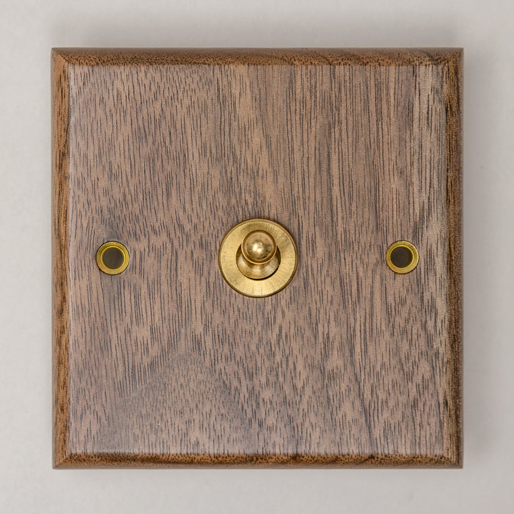 Black Walnut Switches and Sockets - W Series