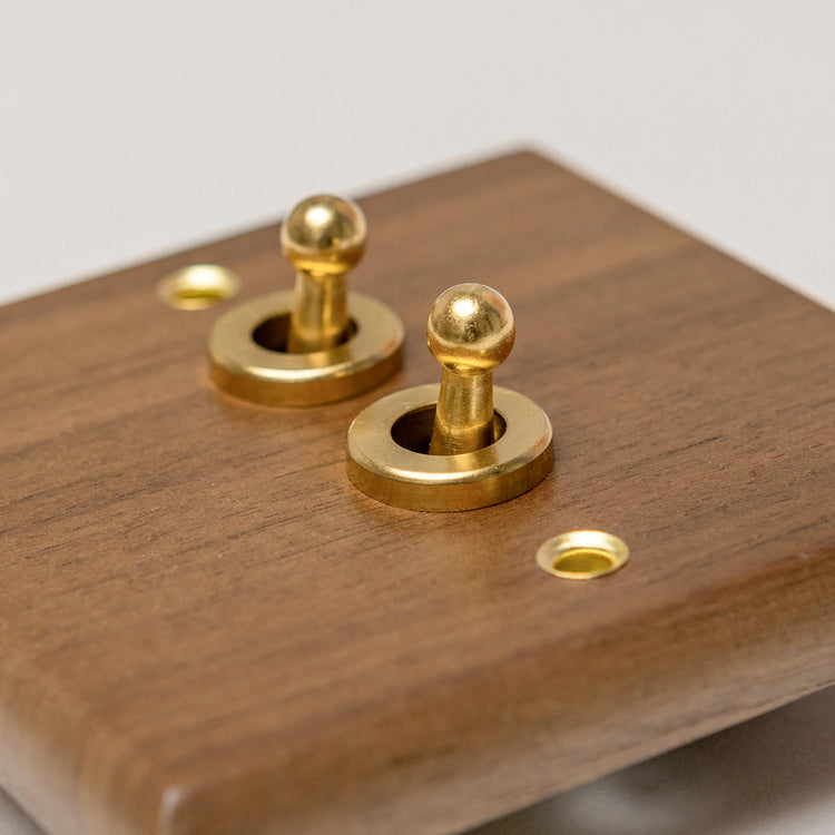 Black Walnut Switches and Sockets - W Series