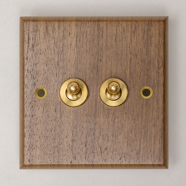 Black Walnut Switches and Sockets - W Series