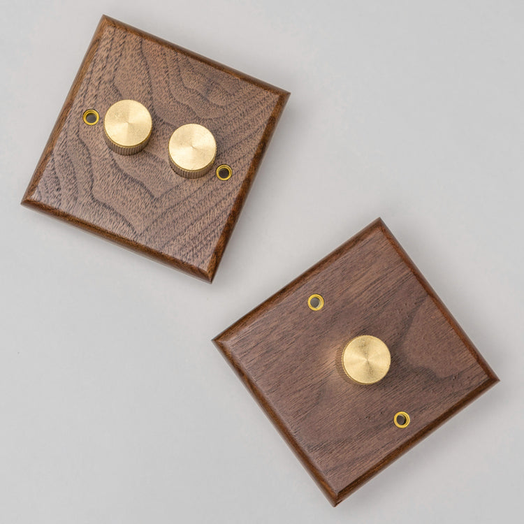 Black Walnut Switches and Sockets - W Series