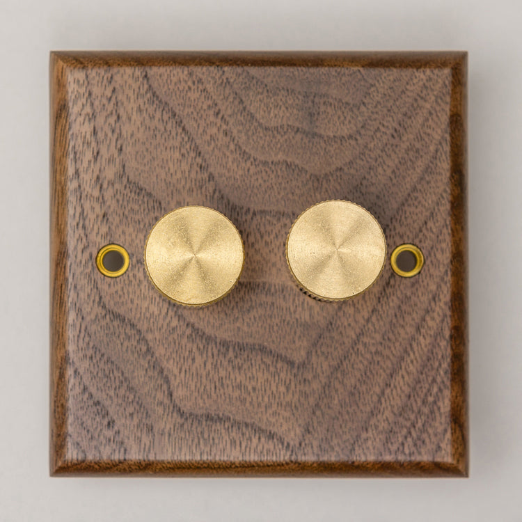 Black Walnut Switches and Sockets - W Series